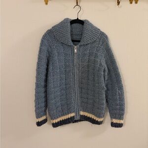 Vintage Handmade 100% Cowichan Wool Sweater